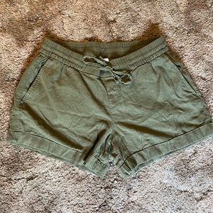 Olive Old Navy Bomber Shorts Medium